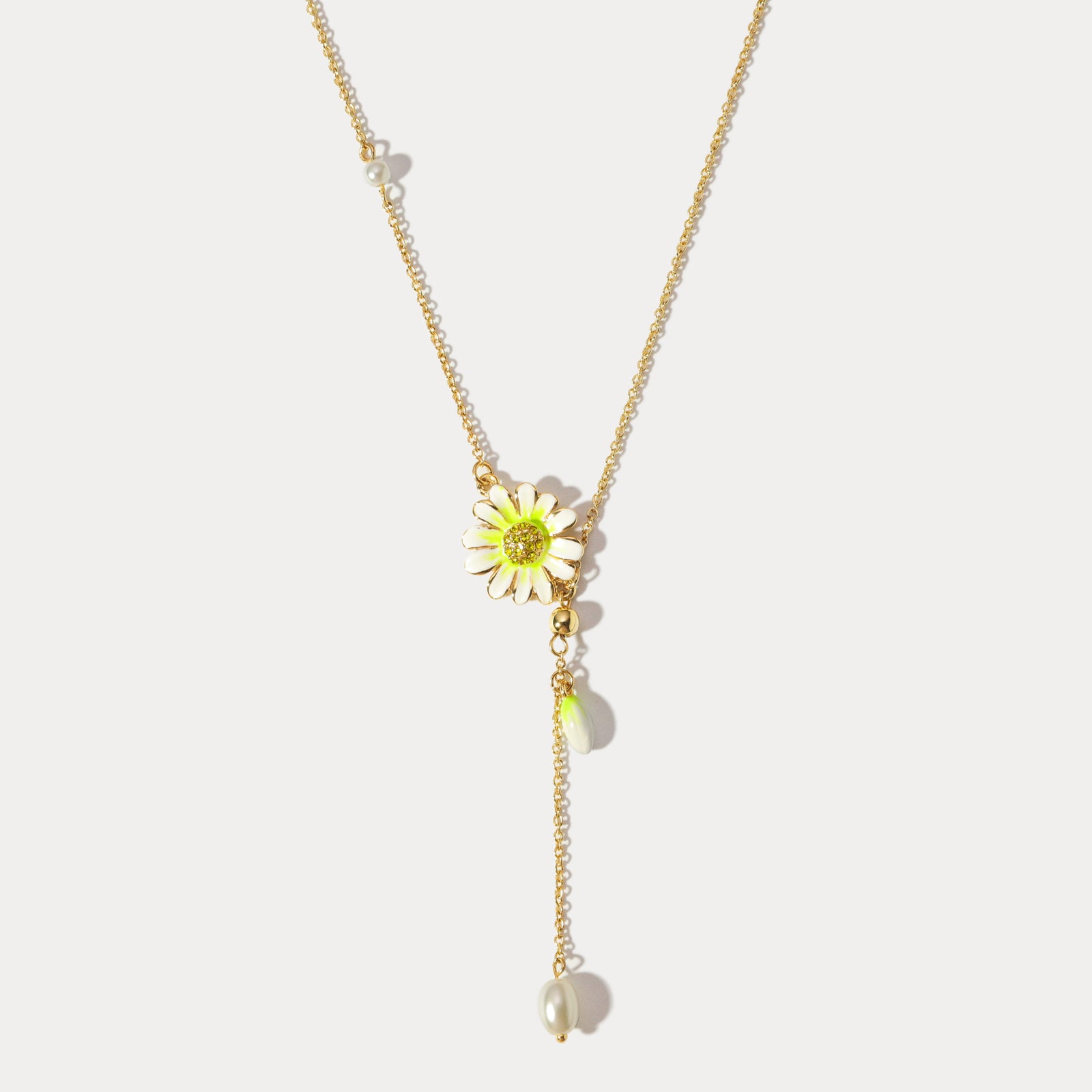 Selenichast Daisy Flower Necklace