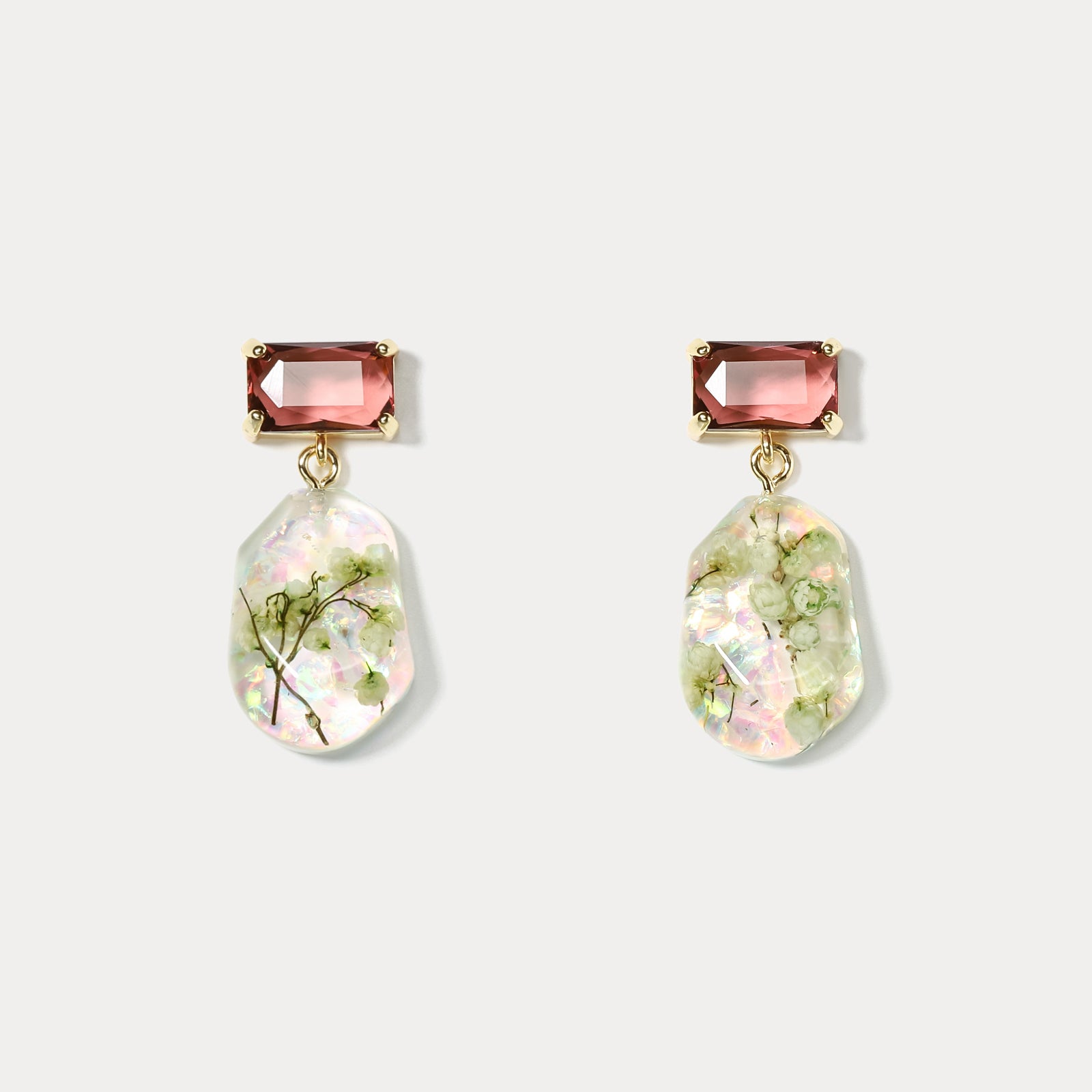 Selenichast Camellia Resin Earrings