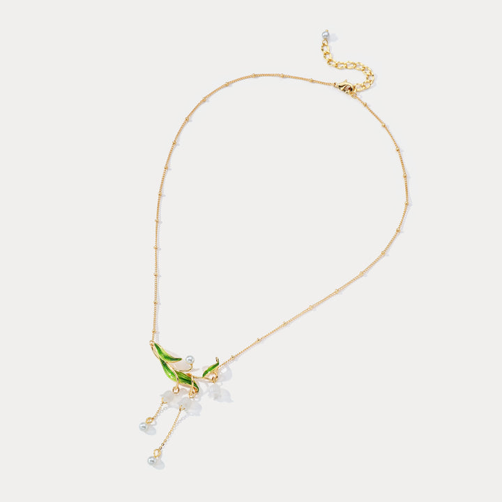 Lily of the Valley Drop Necklace