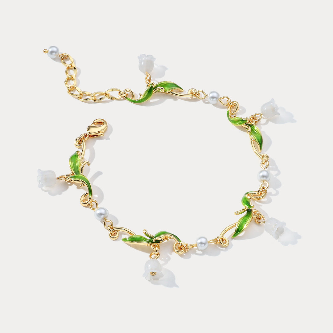 Lily of the Valley Charm Bracelet