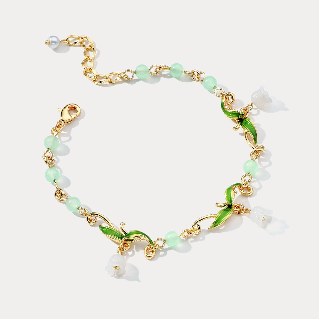 Lily of the Valley Bead Bracelet