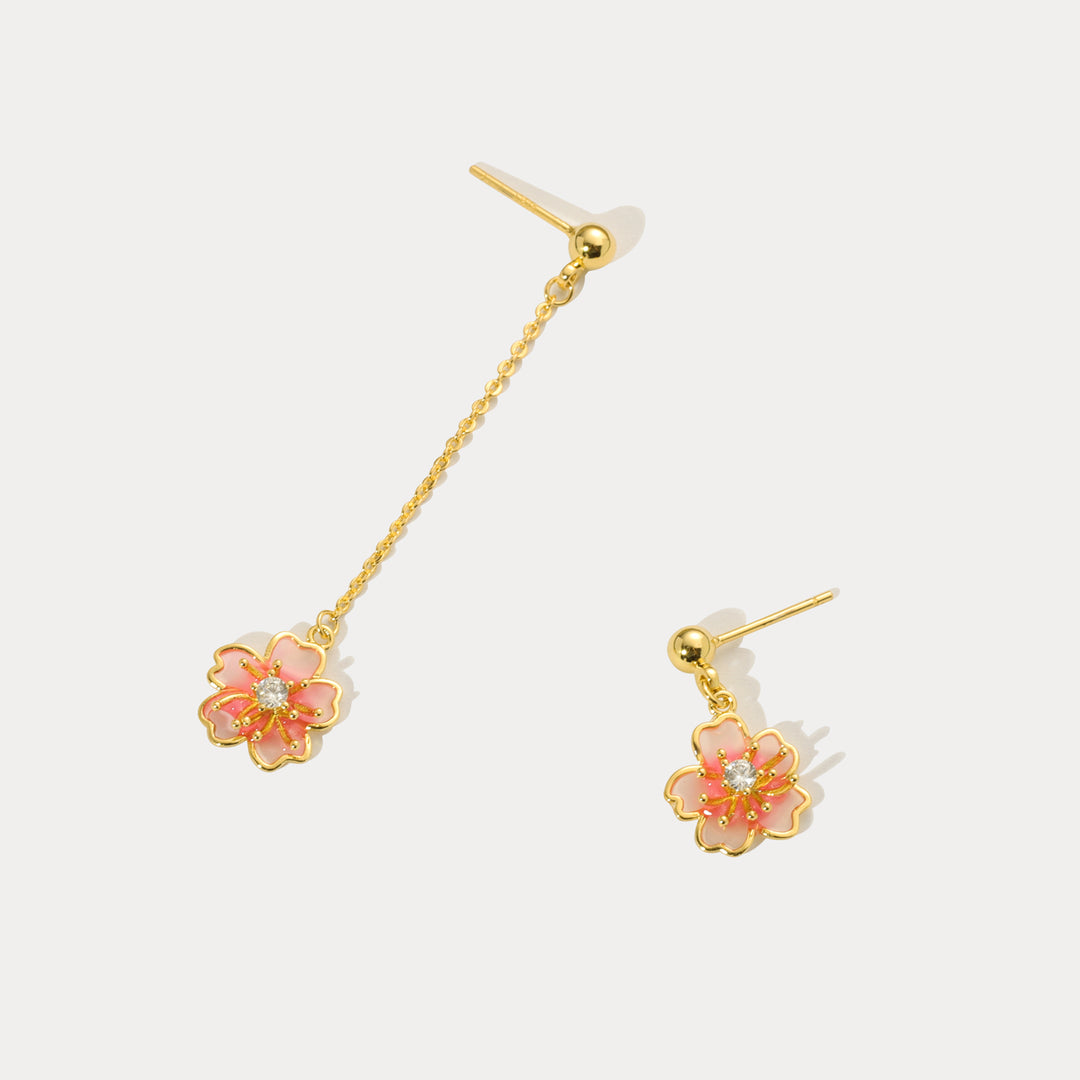 Sakura Mismatched Earrings