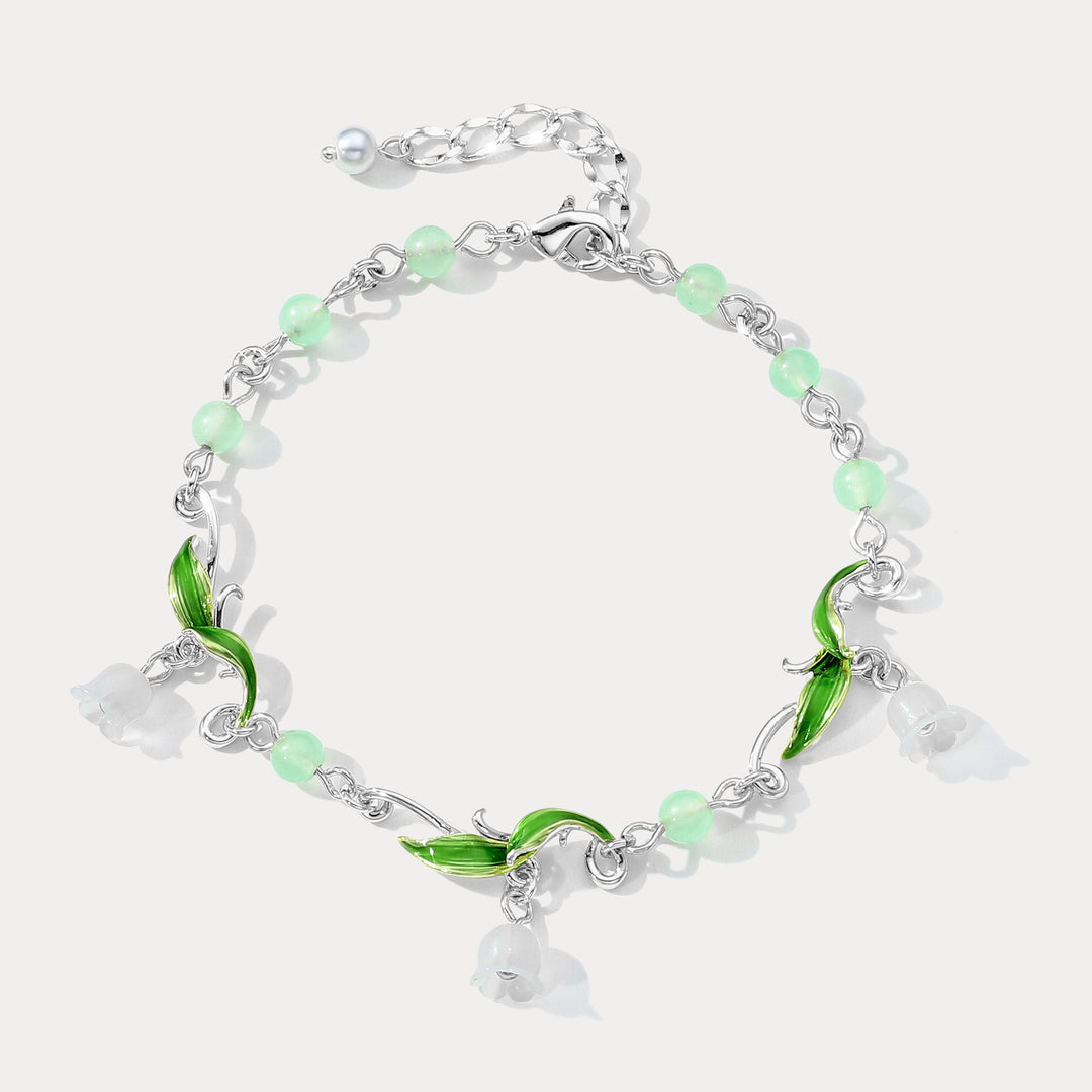 Lily of the Valley Bead Bracelet