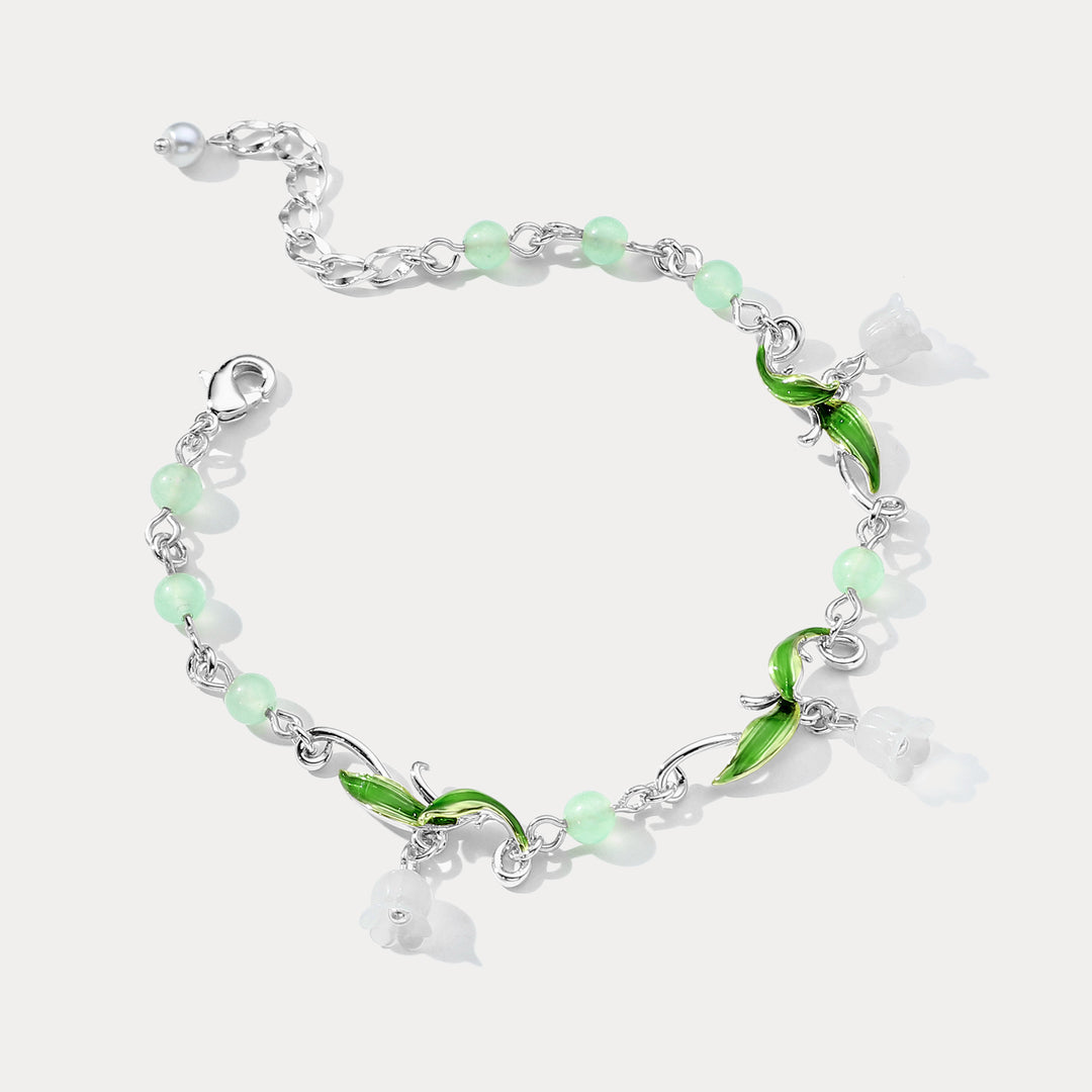 Lily of the Valley Bead Bracelet