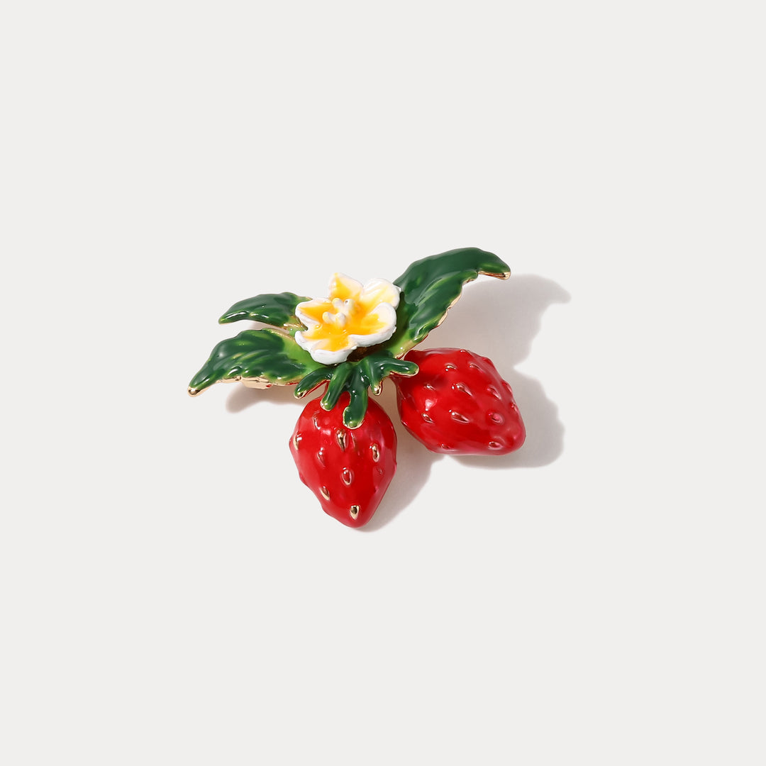 Selenichast Strawberry Brooch