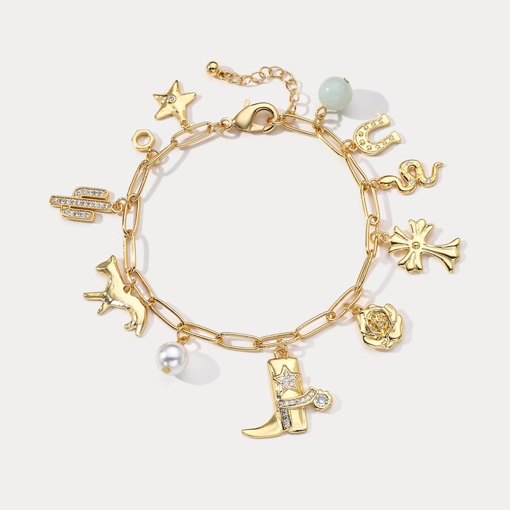 Vintage Lucky Charm Bracelet