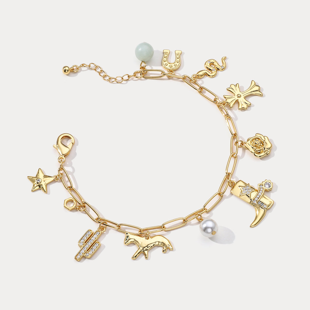 Vintage Lucky Charm Bracelet