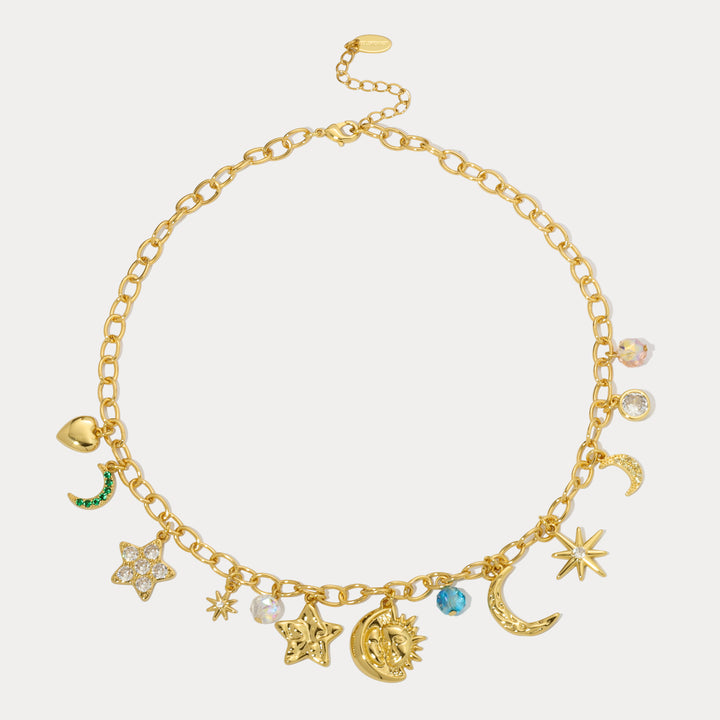 Collana di moon Star Charm