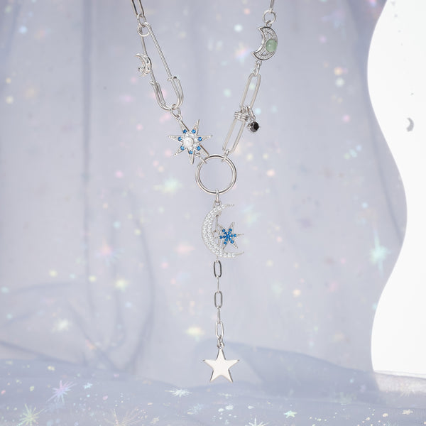 Selenichast Guardian of the Stars and Moon Necklace, Compass