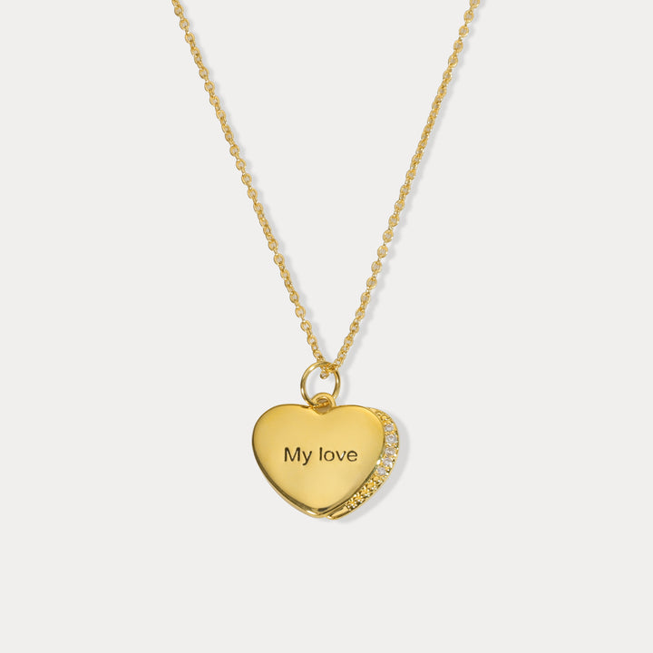 Selenichast Personalized Heart Pendant Necklace