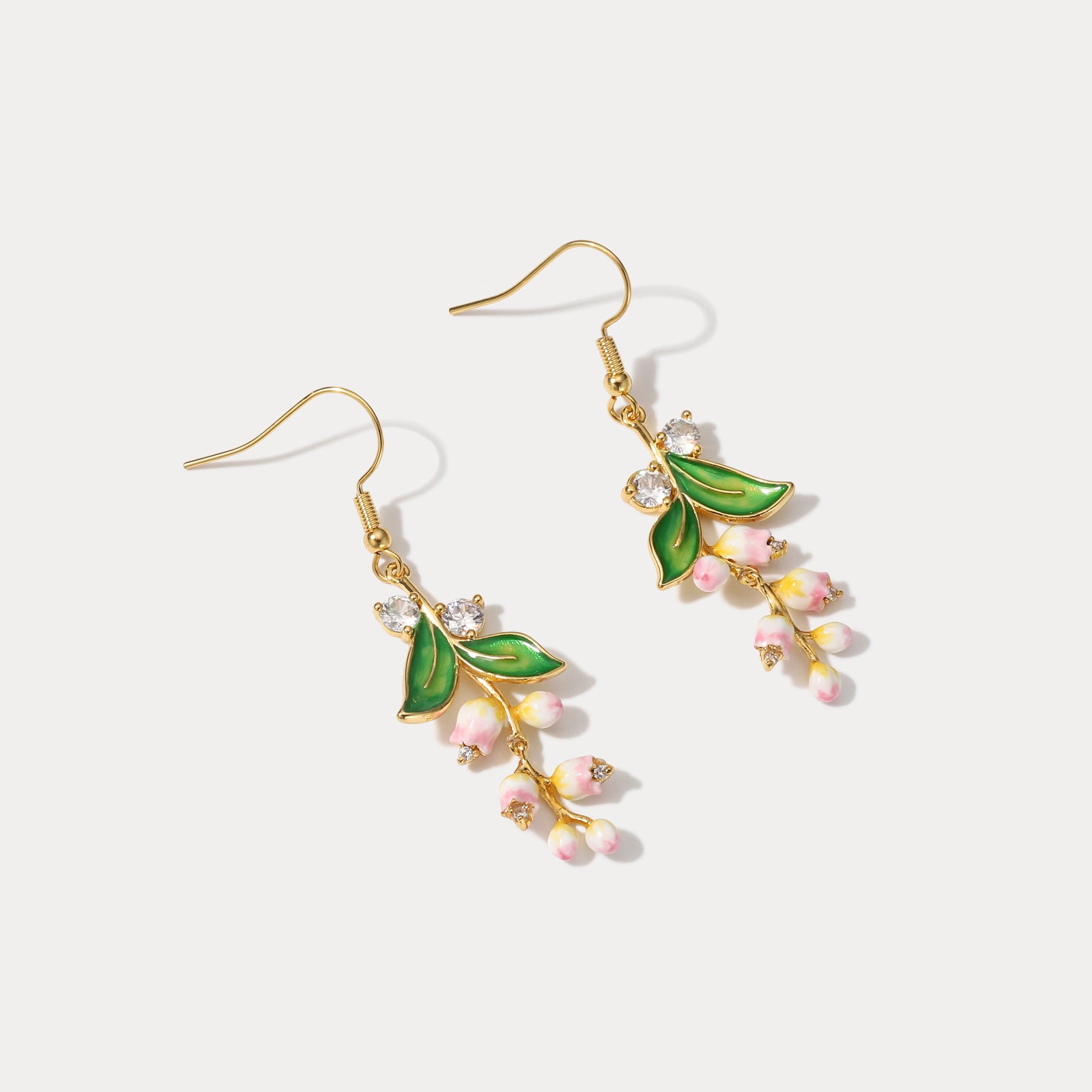 Lily Of The Valley Diamond Earrings