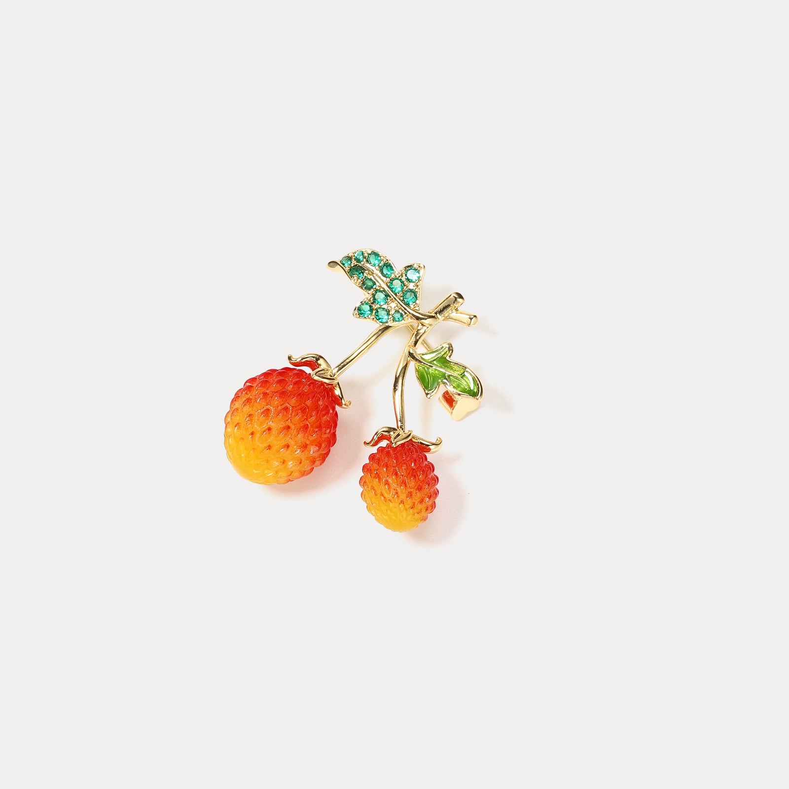Vintage Raspberry Brooch