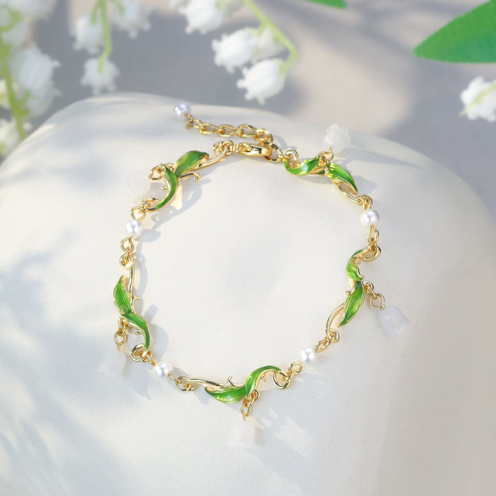 Lily of the Valley Charm Bracelet