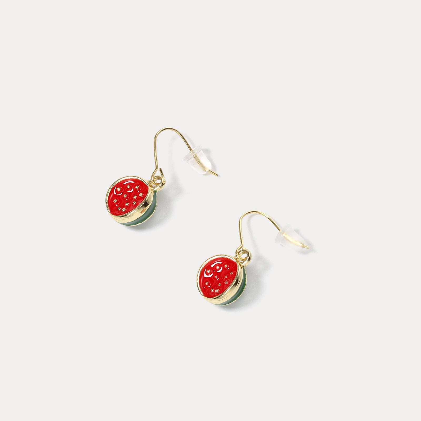 Watermelon 18k Gold Earrings