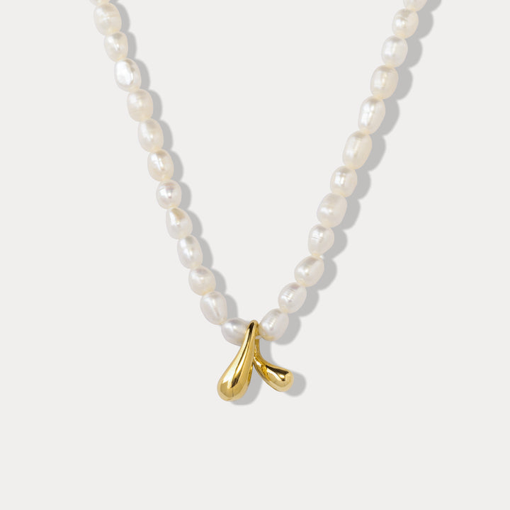 Pearl Wishbone Necklace