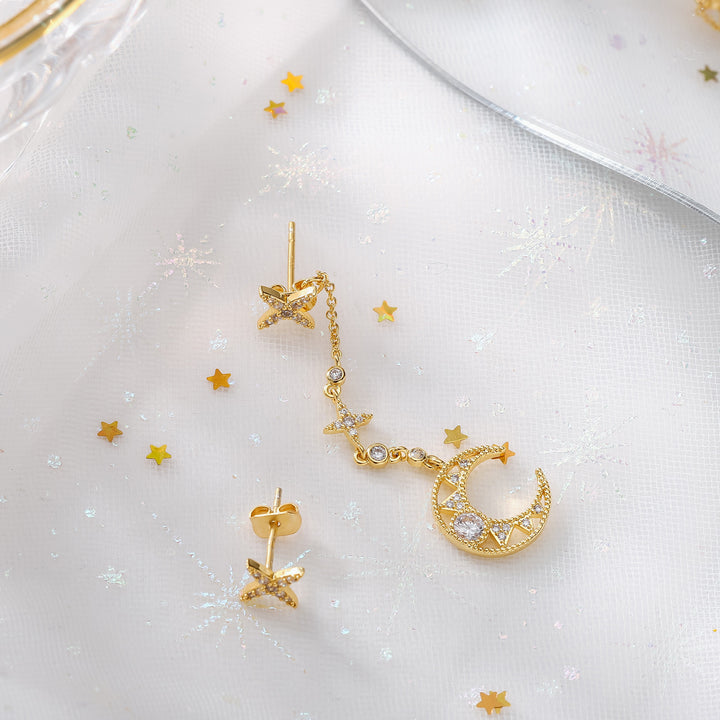 Moon Star Astrology Earrings
