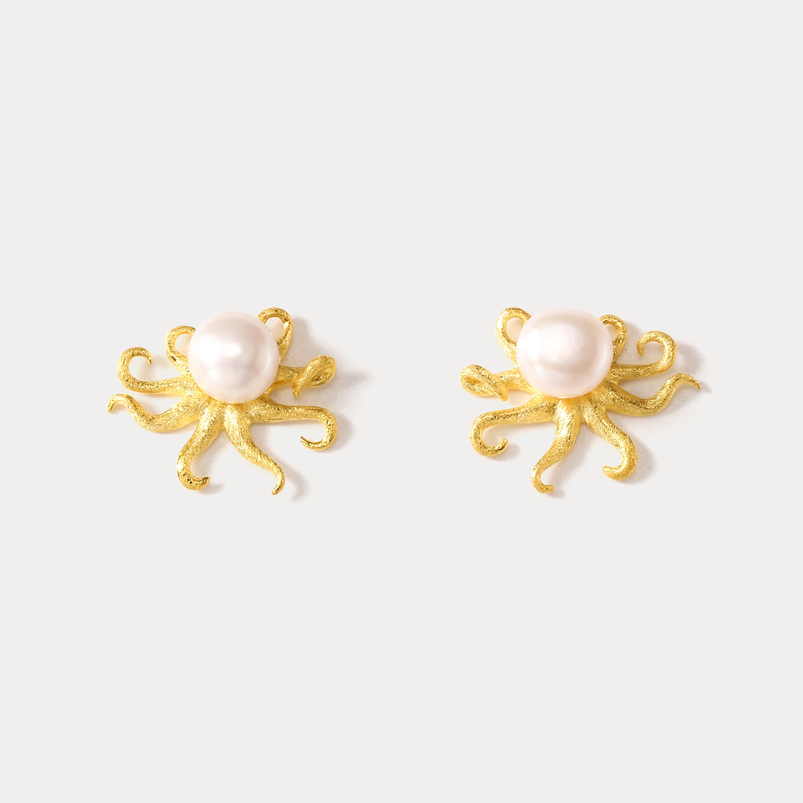 Selenichast Octopus Pearl Earrings