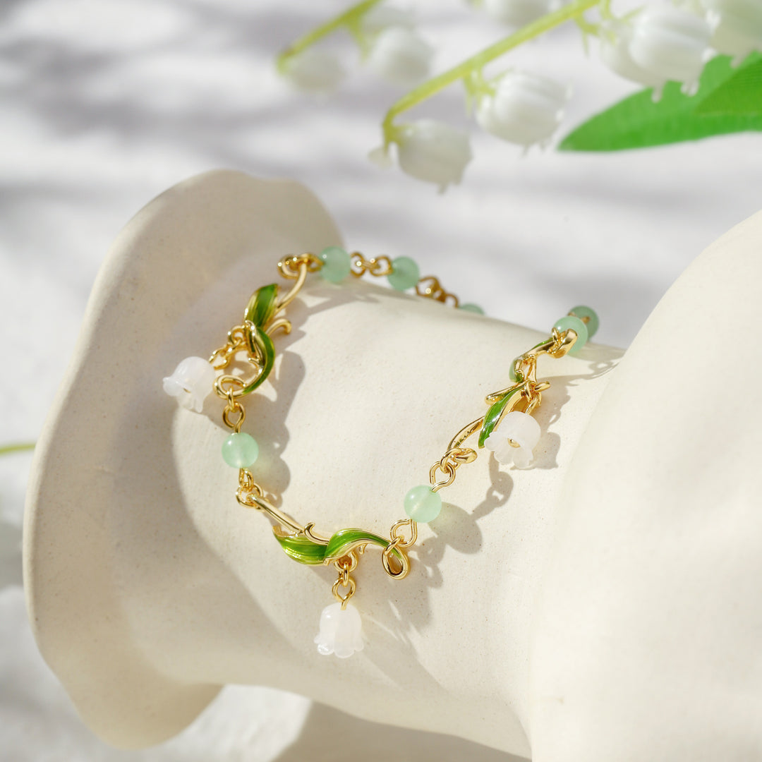 Lily of the Valley Bead Bracelet