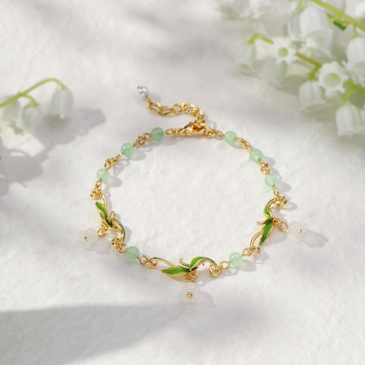 Lily of the Valley Bead Bracelet