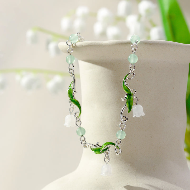 Lily of the Valley Bead Bracelet