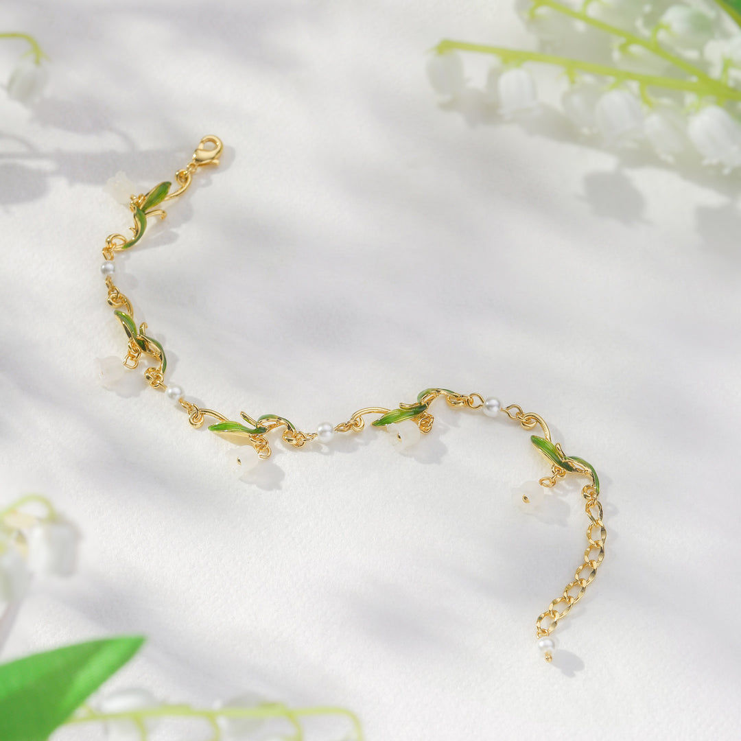Lily of the Valley Charm Bracelet