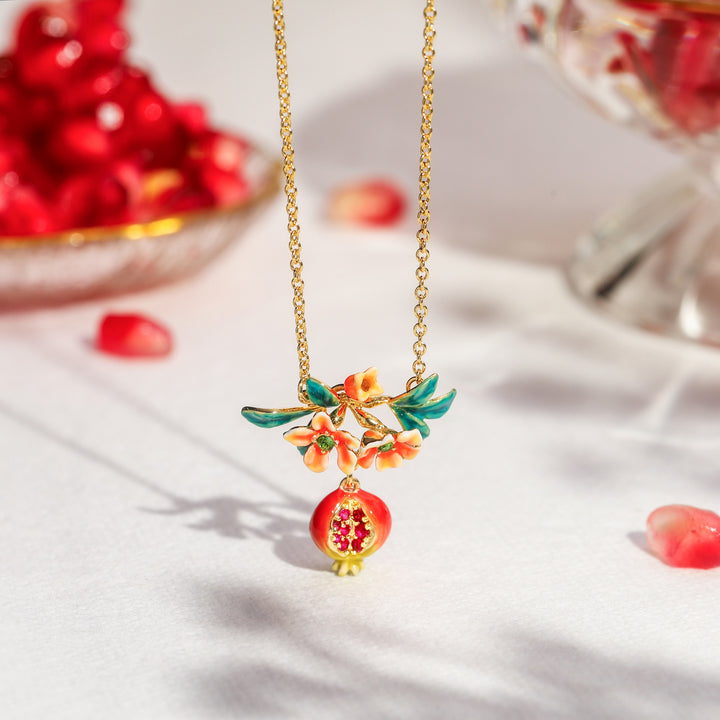 Pomegranate Flower Necklace