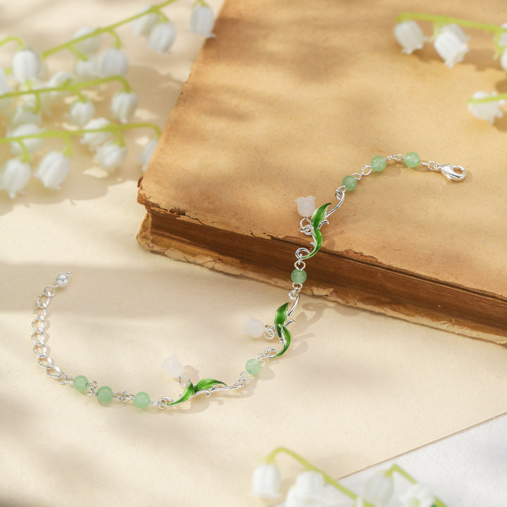 Lily of the Valley Bead Bracelet