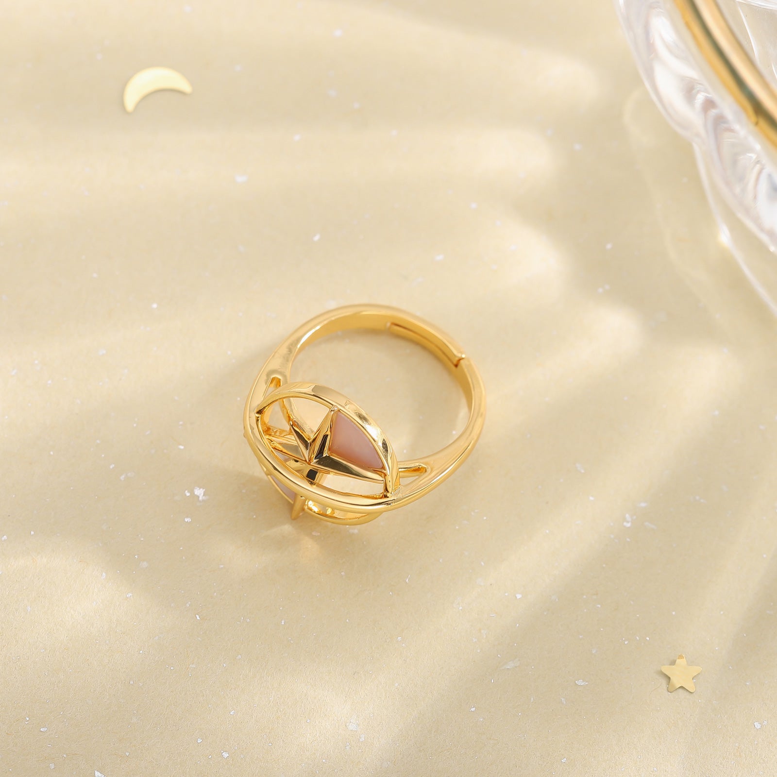 Sphere North Star Pearl Ring