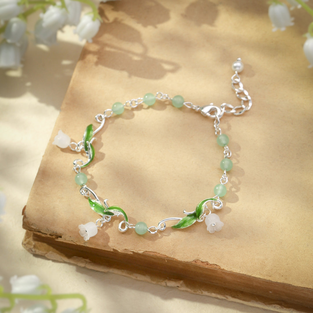 Lily of the Valley Bead Bracelet