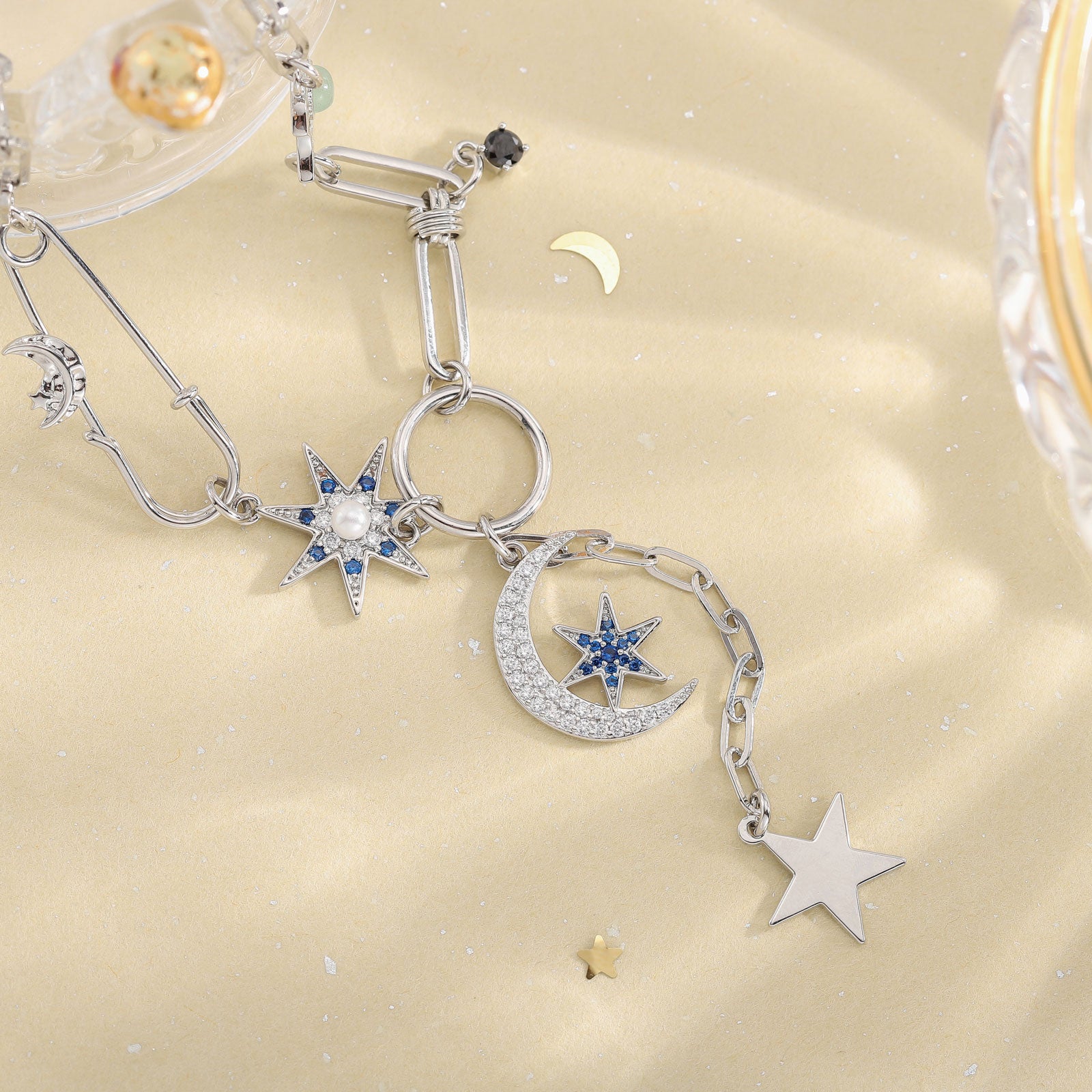 Guardian of the Stars and Moon Exquisite Necklace