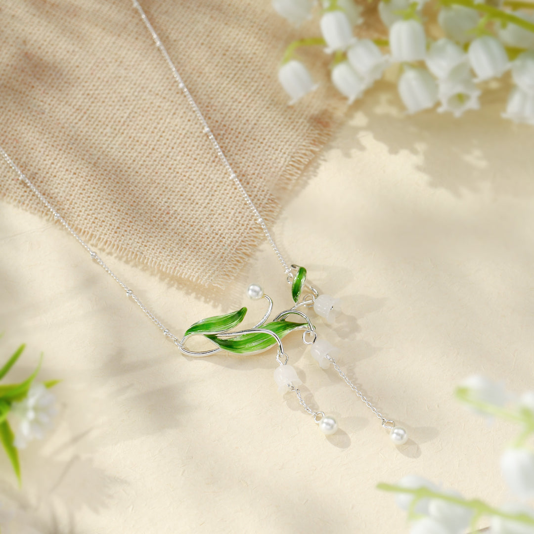 Lily of the Valley Drop Necklace