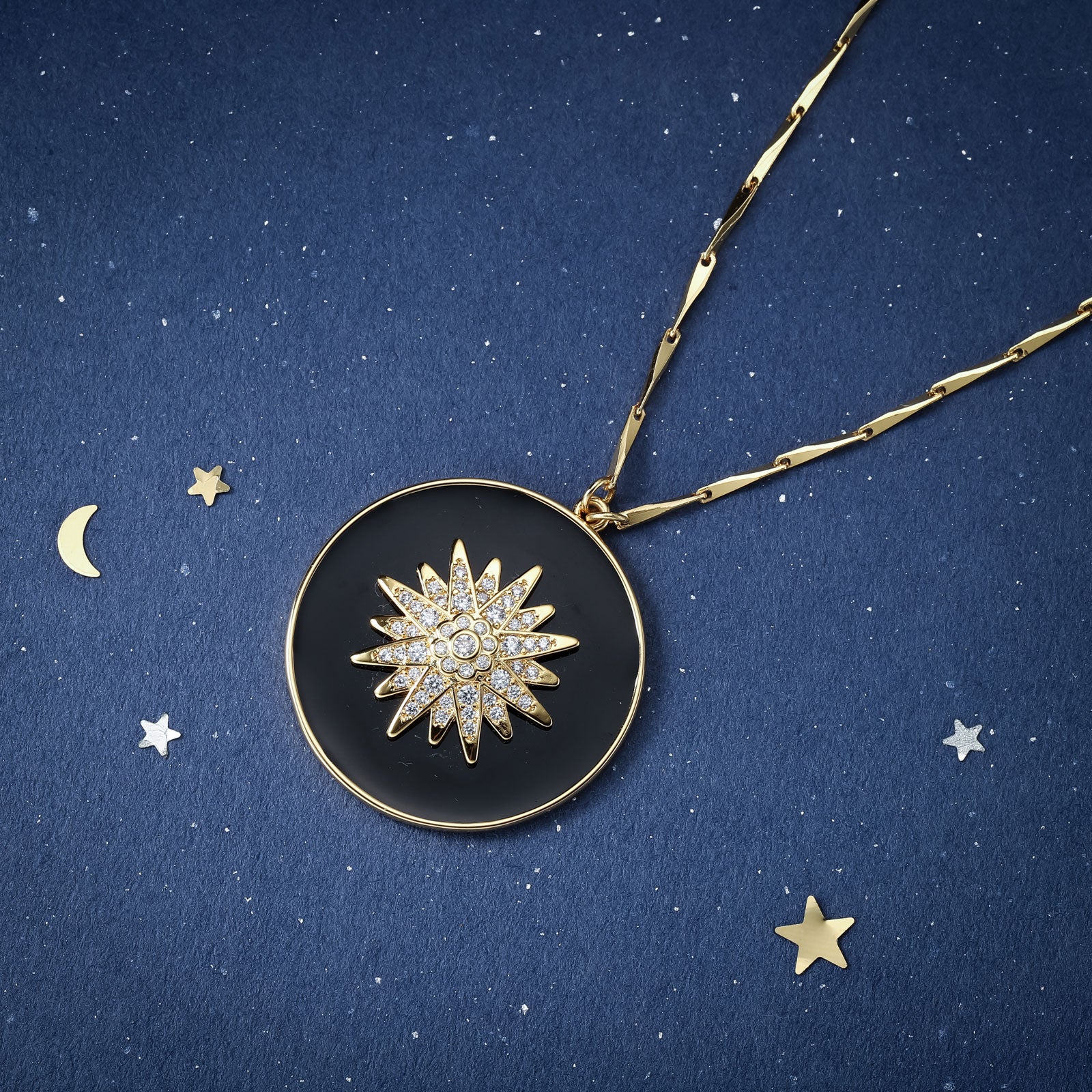 Eight-pointed Star Layer Necklace