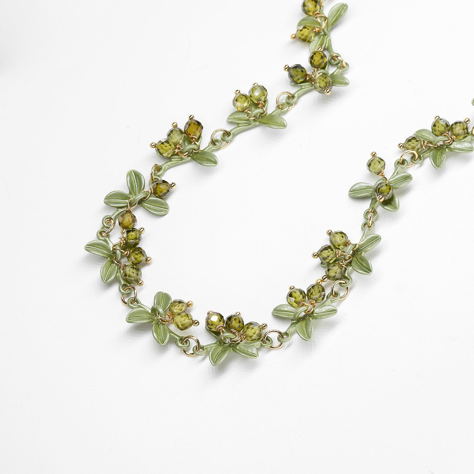 Chokeberry Leaves Necklace