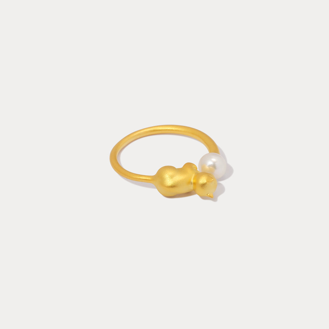 Gold Cat Ring