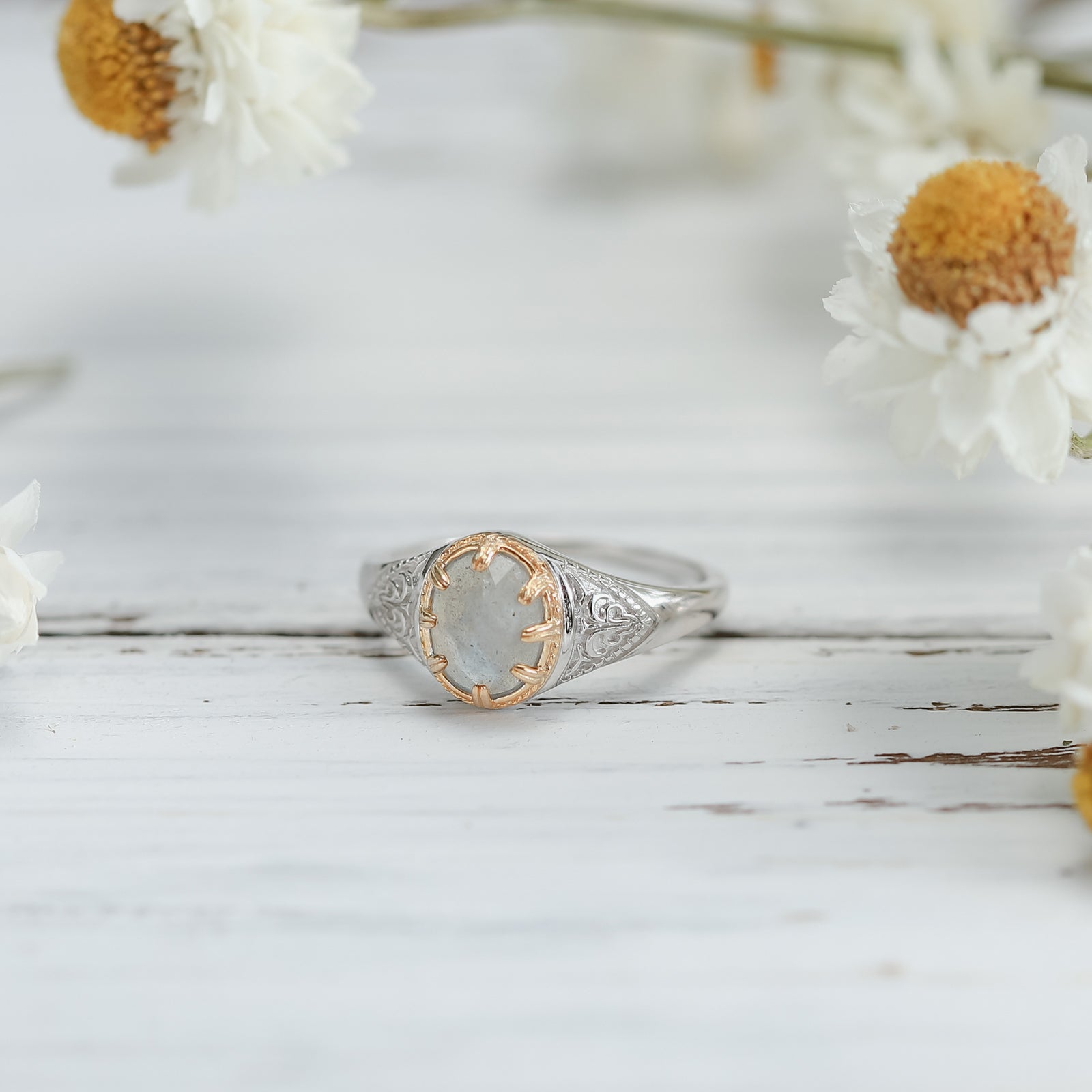 Labradorite Wedding Ring