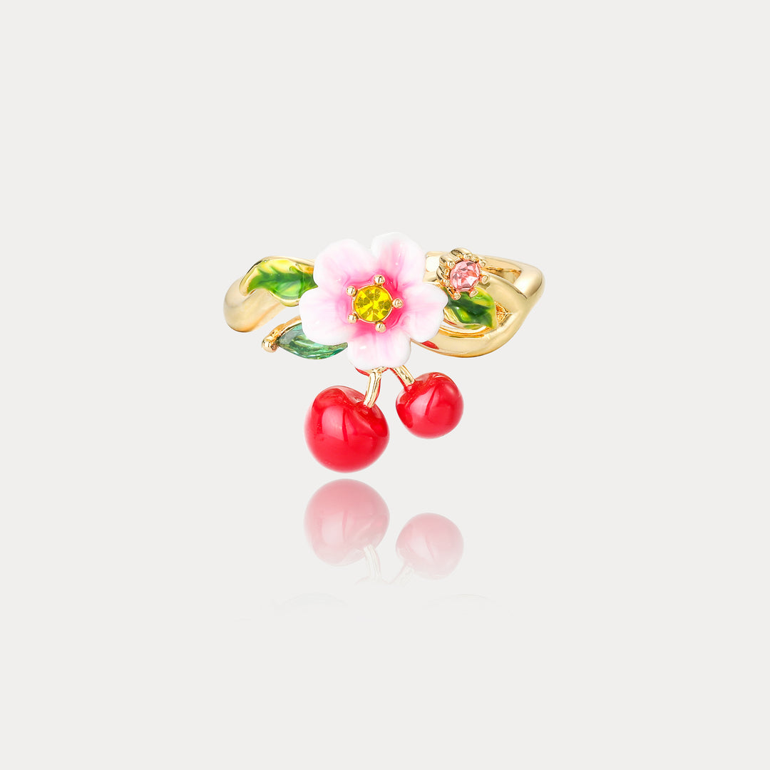 Gold Cherry Ring
