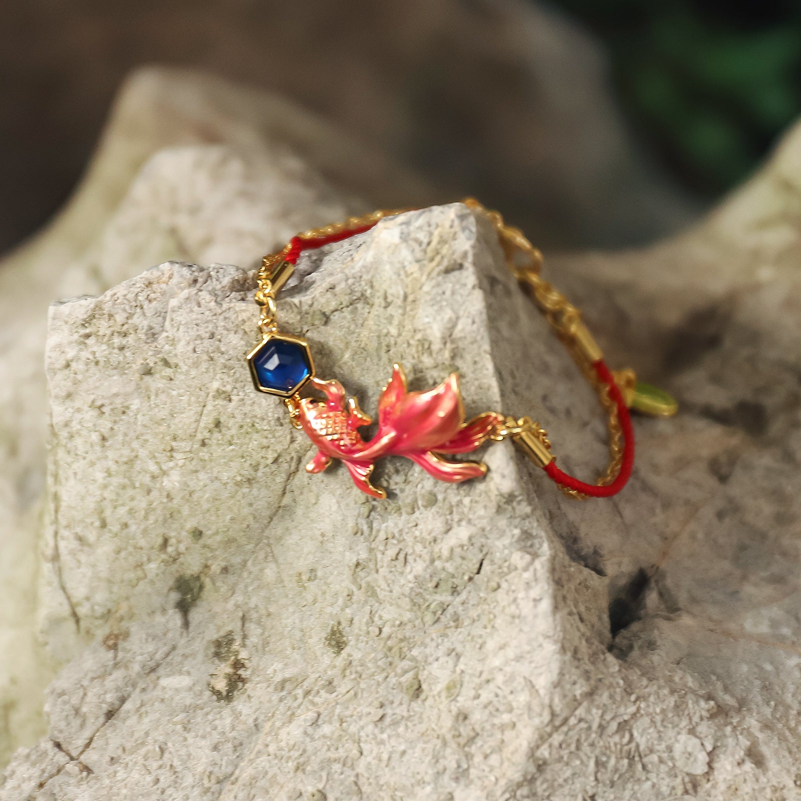 Red Koi Bracelet Enamel Gift Set