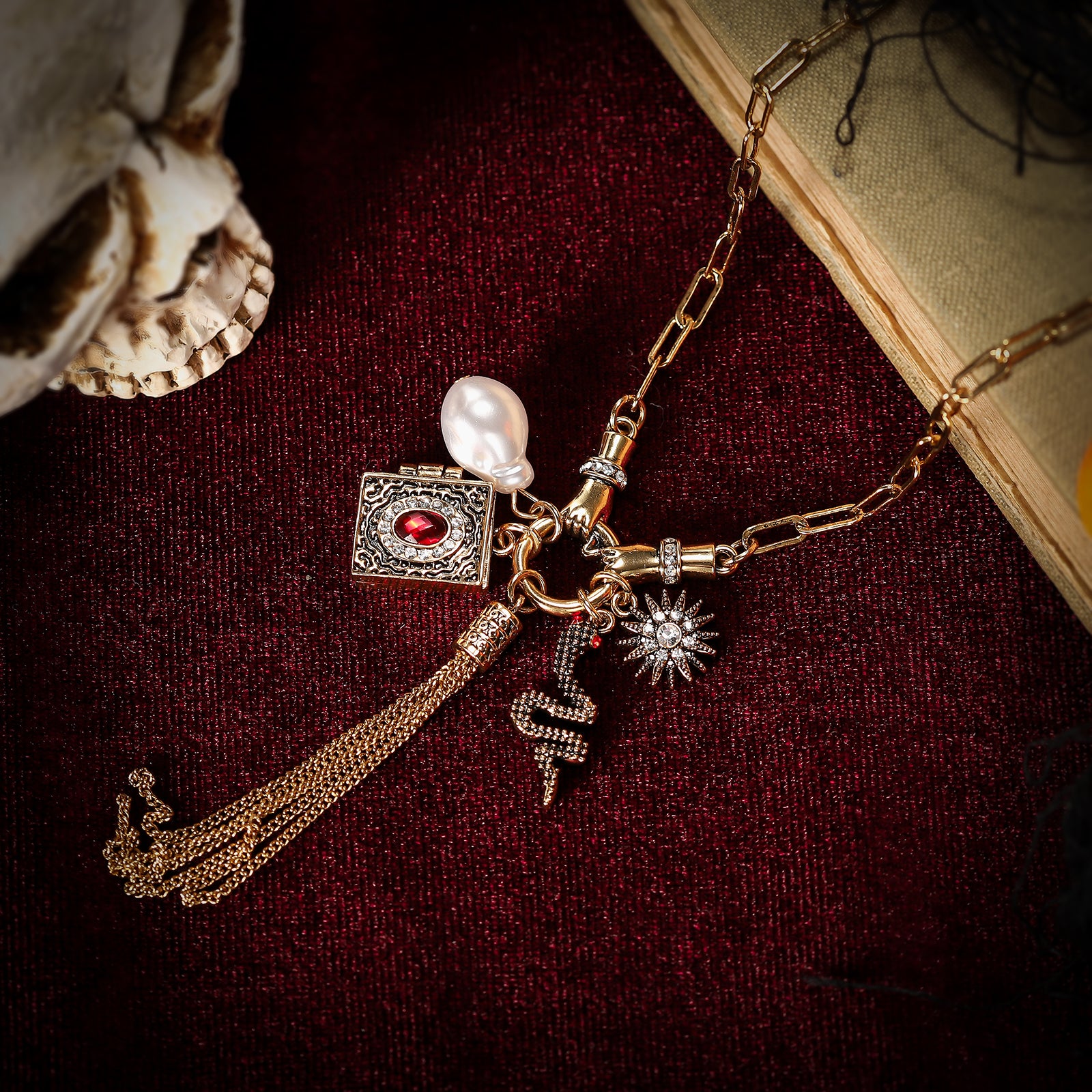 Magic Diary Halloween Necklace