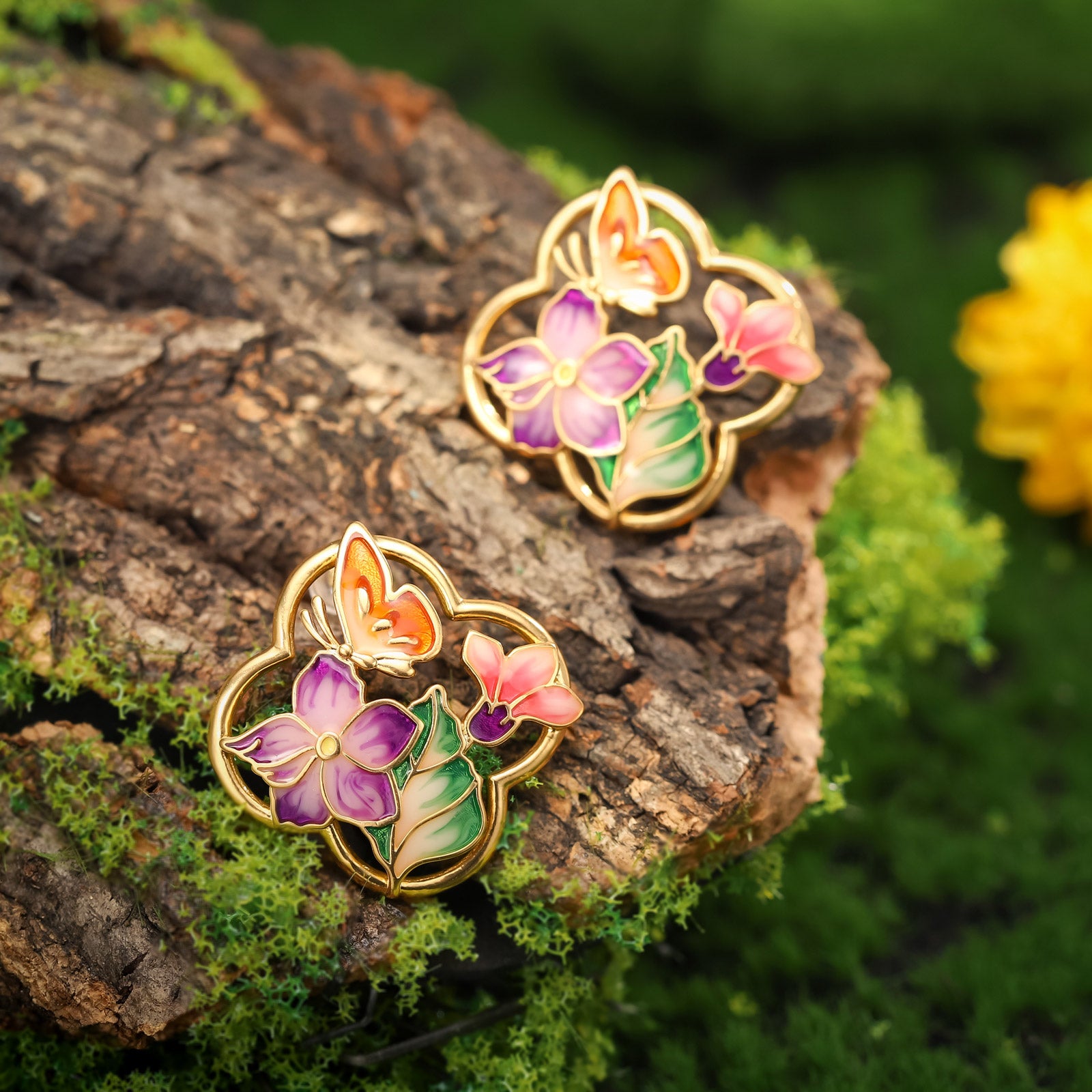 Vintage Garden Butterfly Earrings Graduation Jewelry Gift for Her