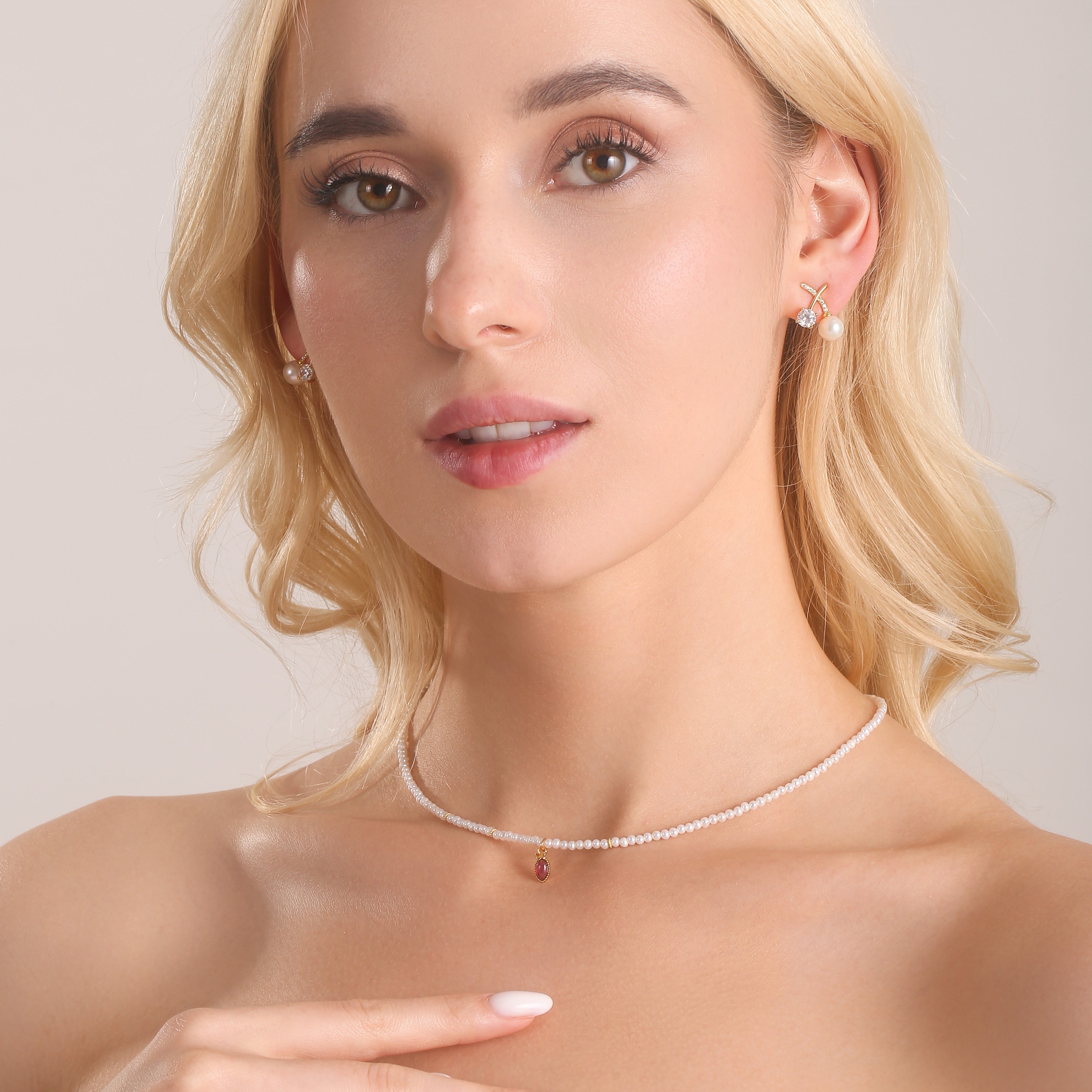 Amethyst Pearl Necklace