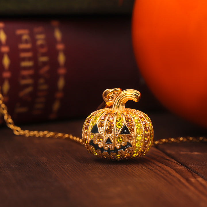 Selenichast Halloween Pumpkin Necklace