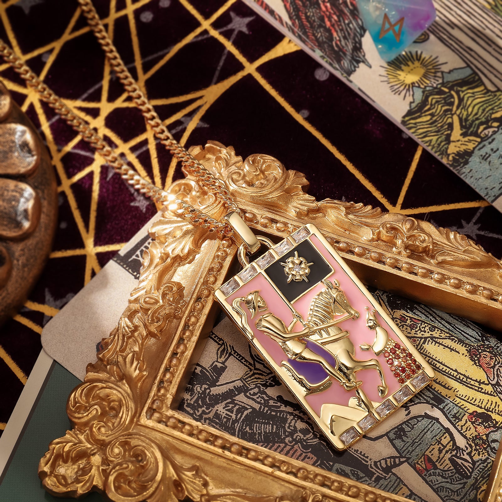 Death Tarot Card Necklace Spiritual Gift