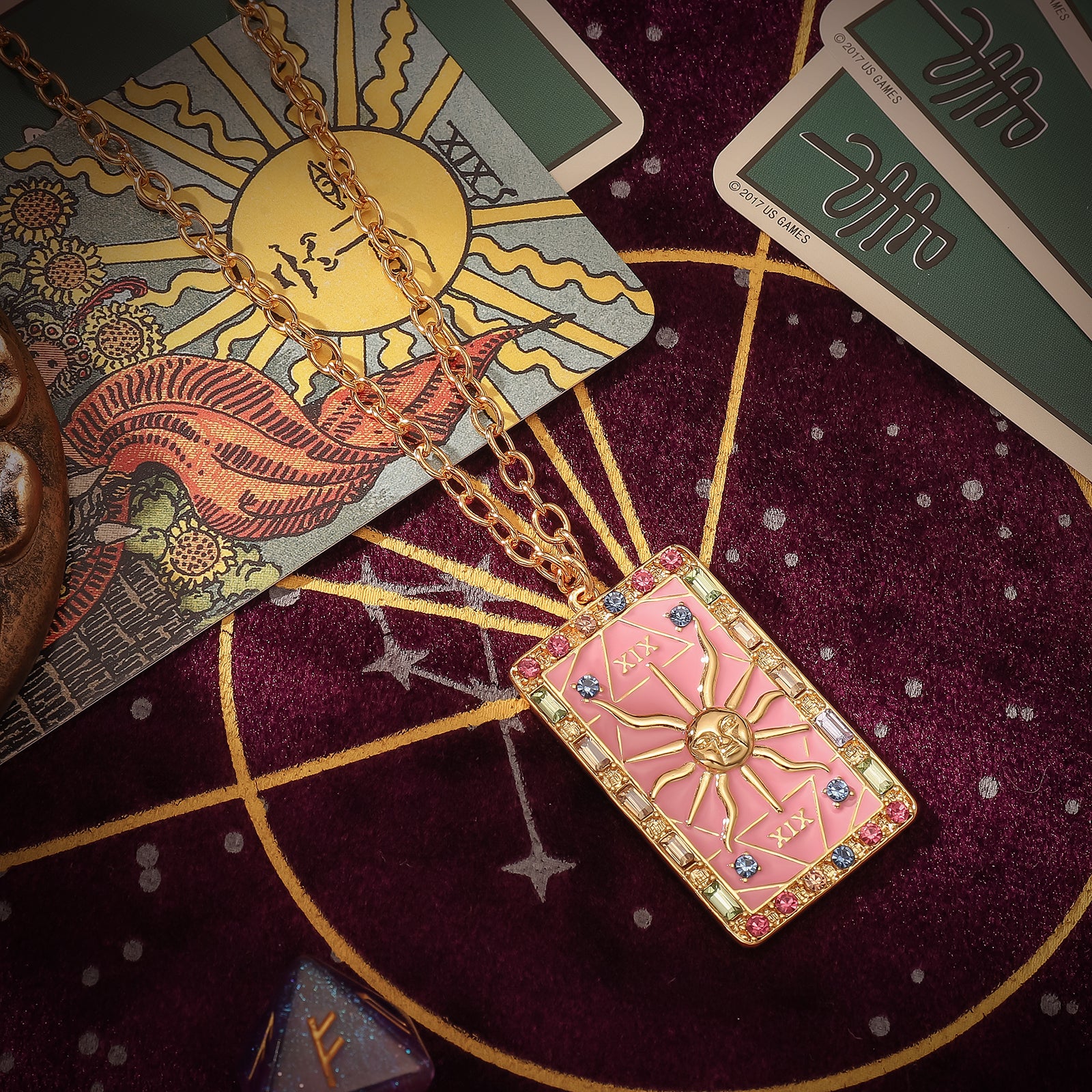 The Sun Tarot Astrology Necklace