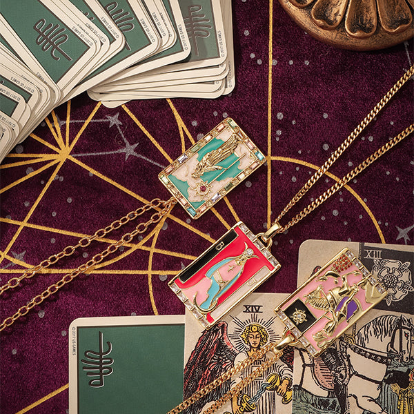 The High Priestess Tarot Card Necklace