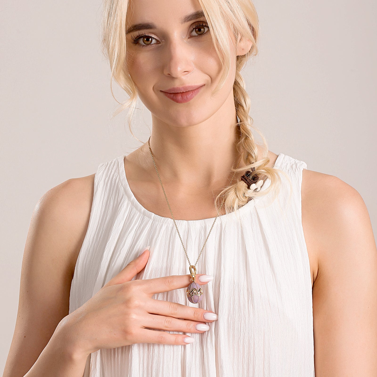 Chicken in Egg Locket Necklace