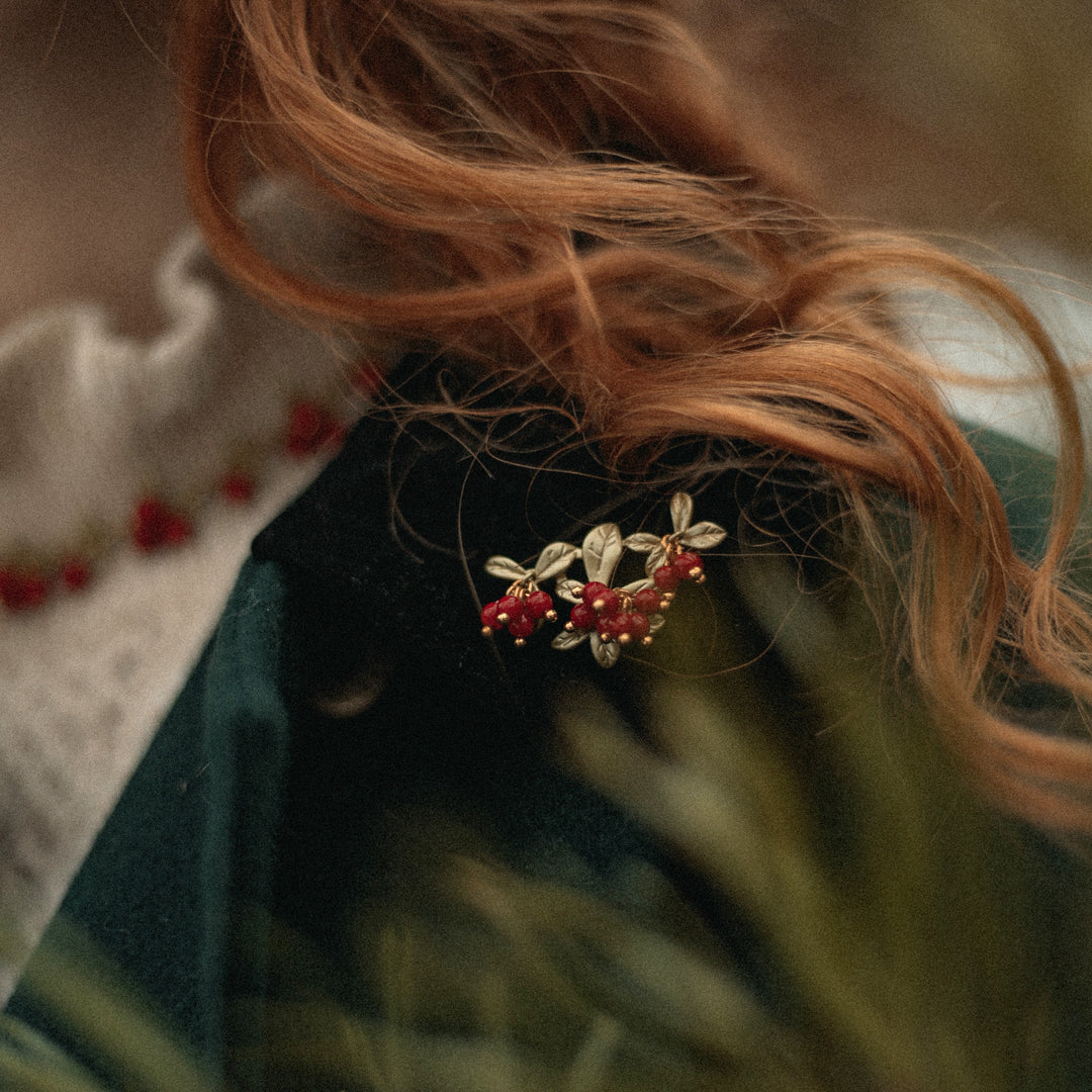 Cranberry Brooch