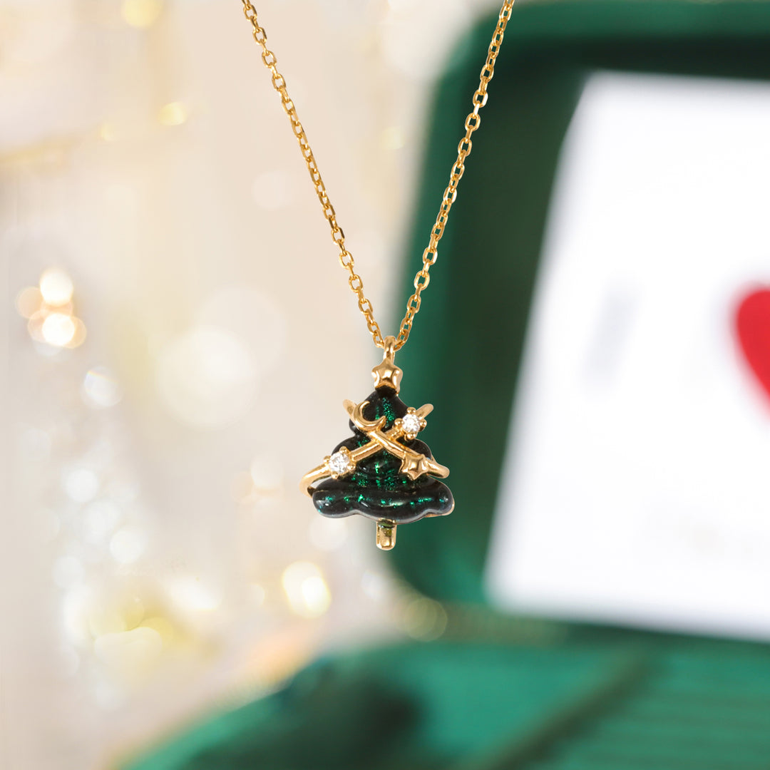 Christmas Tree Necklace