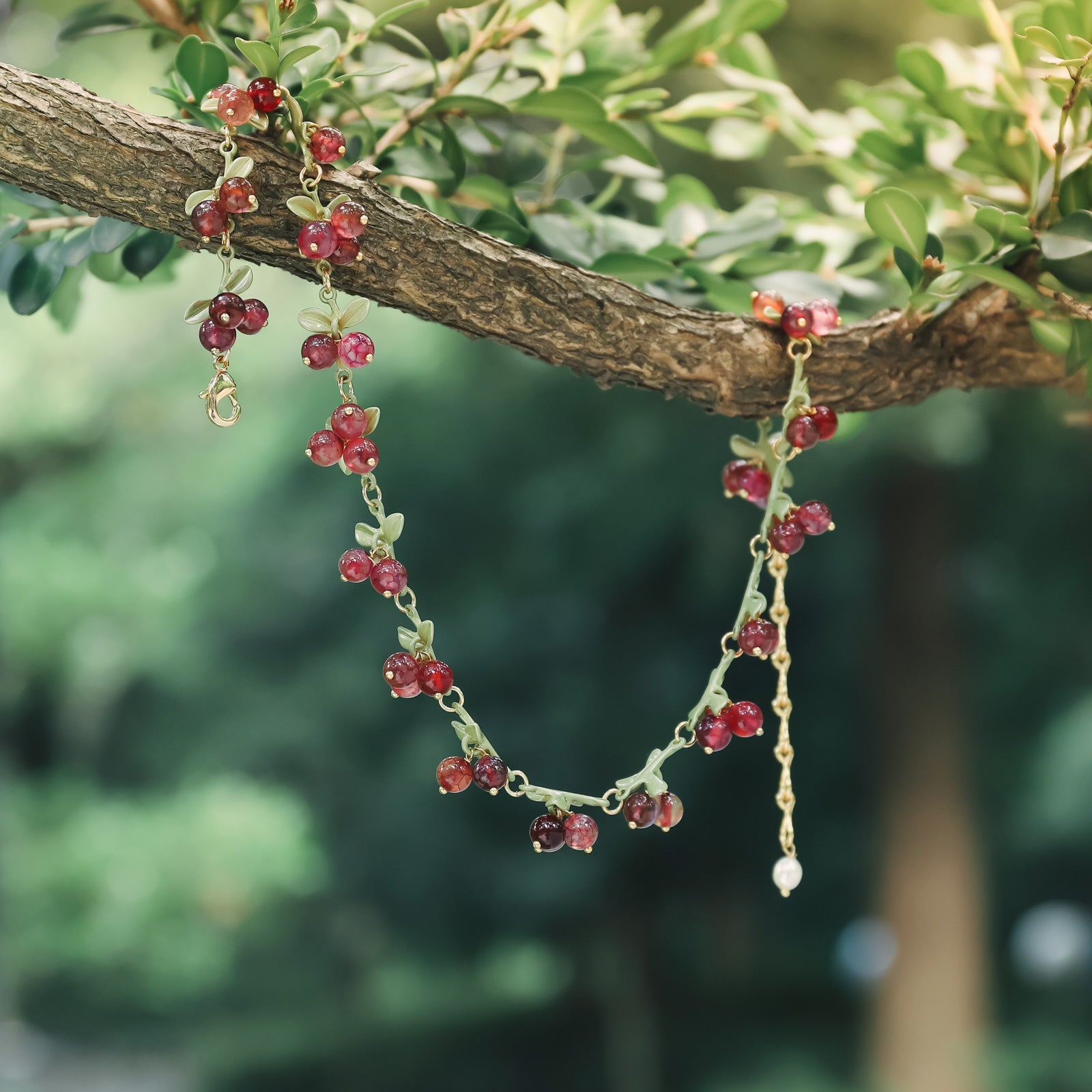 Cranberry Fruit Necklace