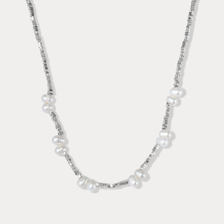 Silver Pearl Necklace