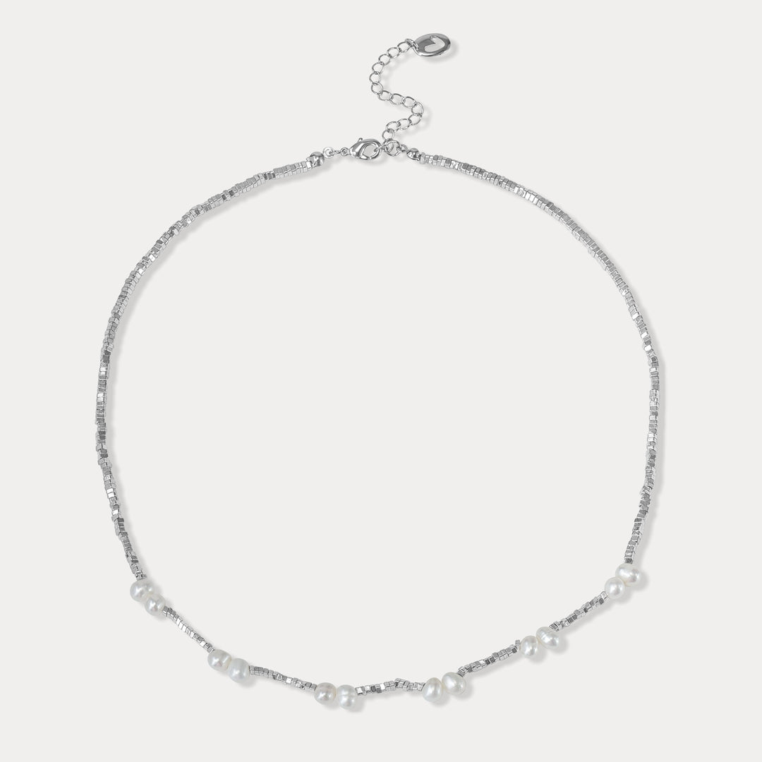 Silver Pearl Necklace